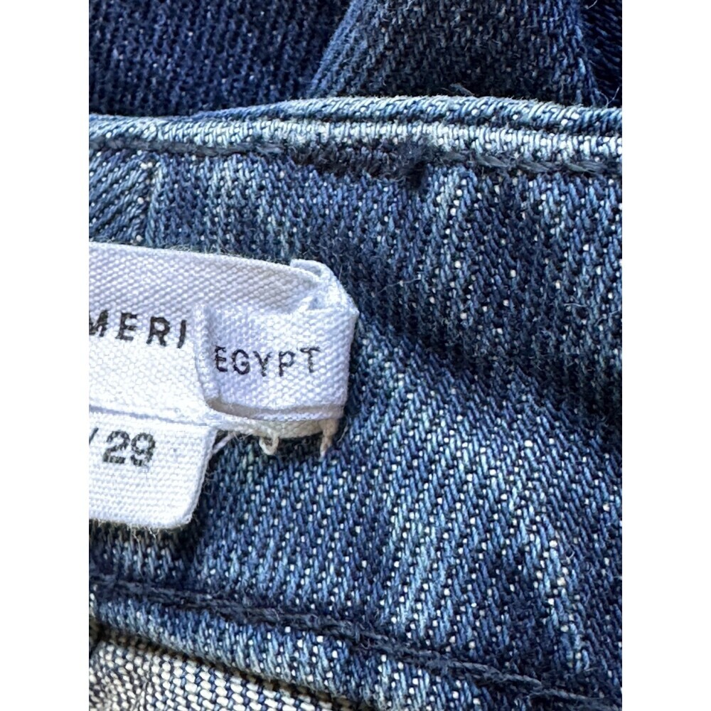 GOOD AMERICAN 90s Pleated Trouser 29 Blue Jeans Streetwear Academia Office Baggy - Picture 12 of 15